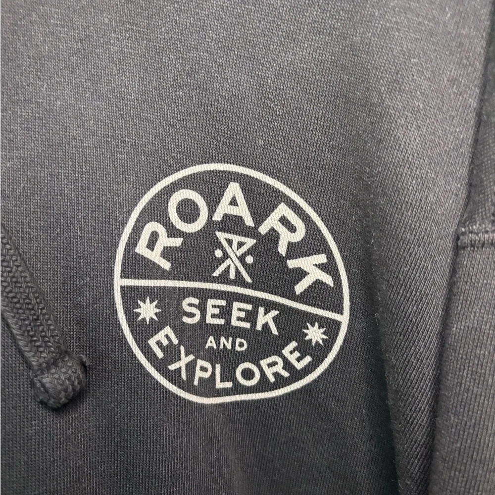 Roark Men's Black Hoodie Sweatshirt XXL “Seek and Explore”